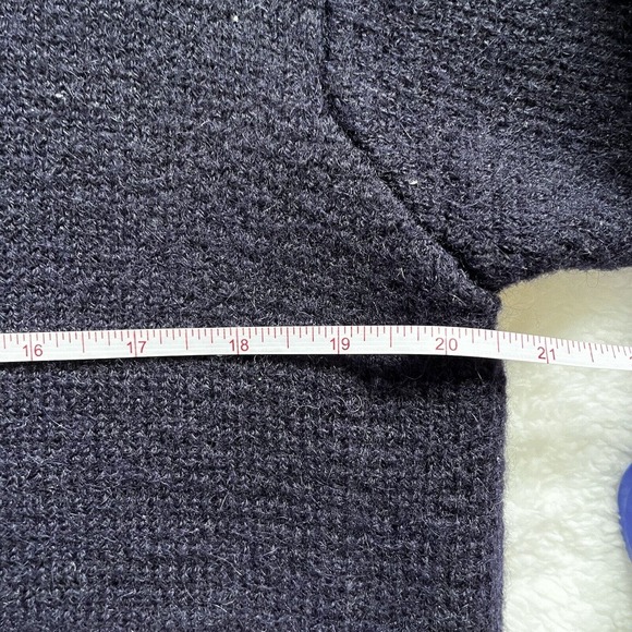 Pankara Oversized Sweater Jacket Mens Size‎ L Navy Long Sleeve Full zip - Picture 6 of 7